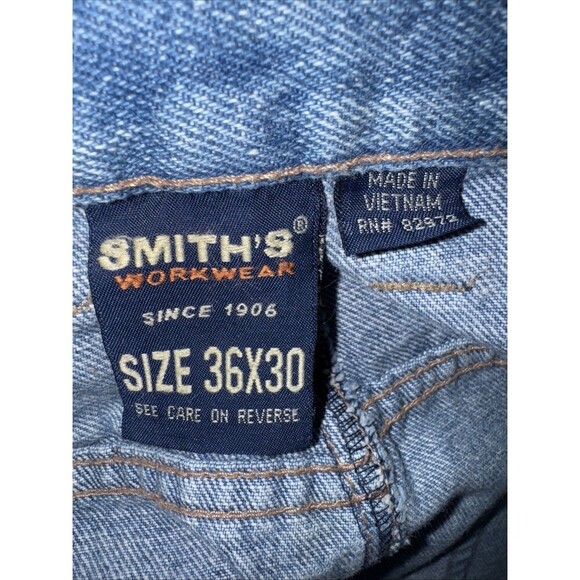 Men’s Vintage Smith’s Workwear Jeans 5 Pockets Short Size 36x30 - Picture 4 of 6